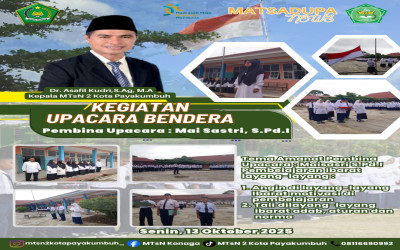 Kelas VIII MTsN 2 Kota Payakumbuh Gelar Upacara Bendera di SMK Wira Bakhti: Pembelajaran Ibarat Layang-Layang