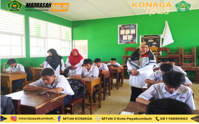 Tim Monitoring dan Evaluasi Kemenag Kota Payakumbuh Tinjau Pelaksanaan SAS Ganjil di MTsN 2 Kota Payakumbuh